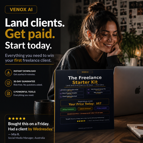 The Freelance Starter Kit — Land Your First Client in 30 Days