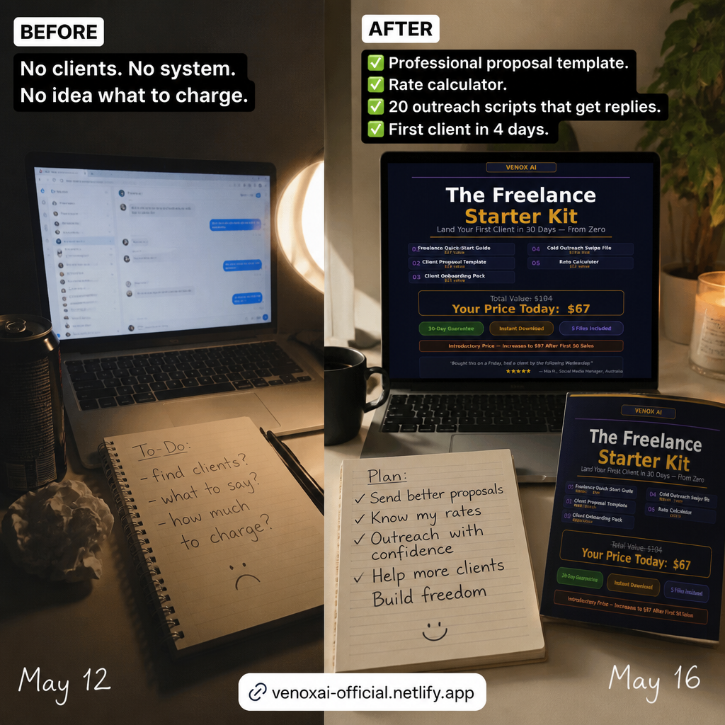 The Freelance Starter Kit — Land Your First Client in 30 Days