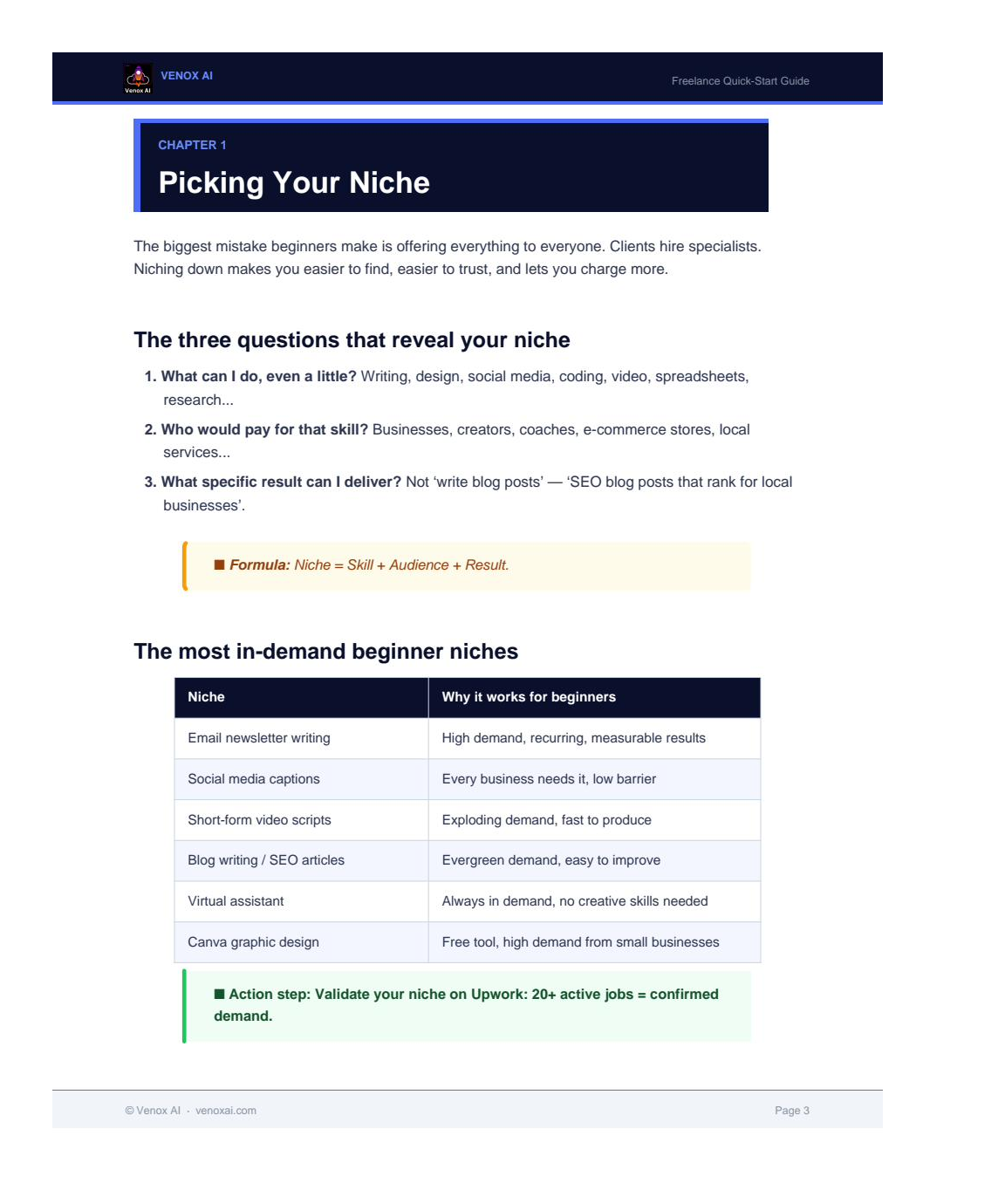 The Freelance Starter Kit — Land Your First Client in 30 Days